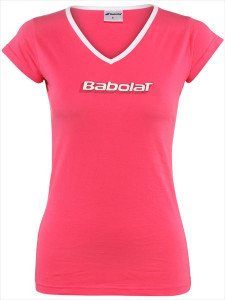 BABOLAT - T-shirt dziewczęcy TRAINING różowy
